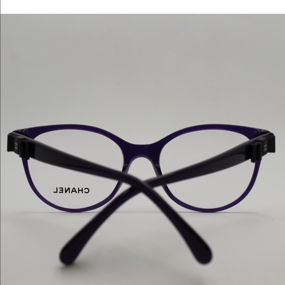 💜💜💜 Chic CHANEL Purple Black Bow Opticals💜💜💜 - Picture 4 of 15